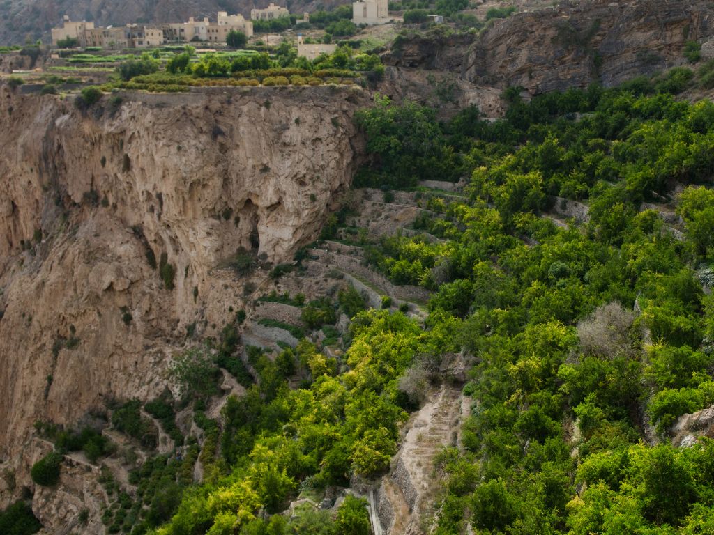 L'altopiano Jabal Akhdar, la “montagna verde” in Oman